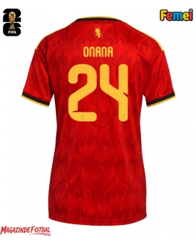 Belgia Amadou Onana #24 Echipament de Fotbal Replică Mondial 2026 Femei Acasa